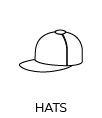 Hat illustration in black and white