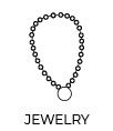 Jewelry illustration in black and white