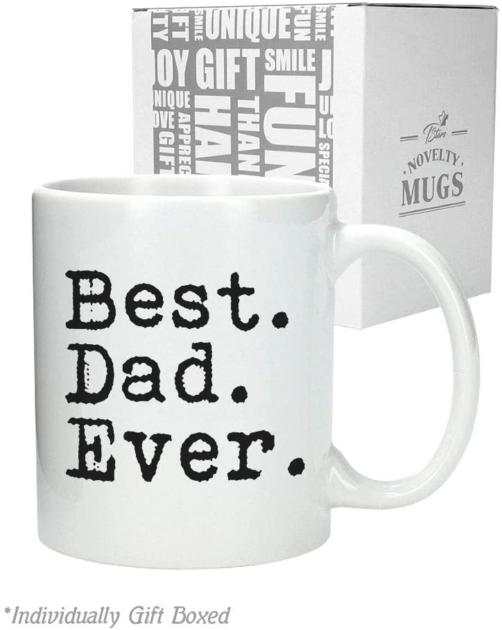 Best Dad Ever Coffee Mug Gift for Dad from Daughter or Son Daddy Ceramic Mug