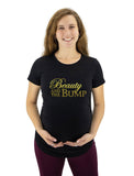 Beauty And The Bump - Funny Pregnancy Humorous Maternity Shirt 