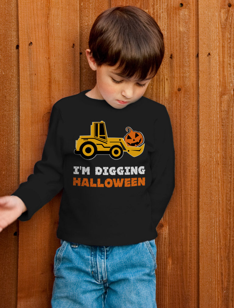 I'm Digging Halloween Toddler Kids Long sleeve T-Shirt