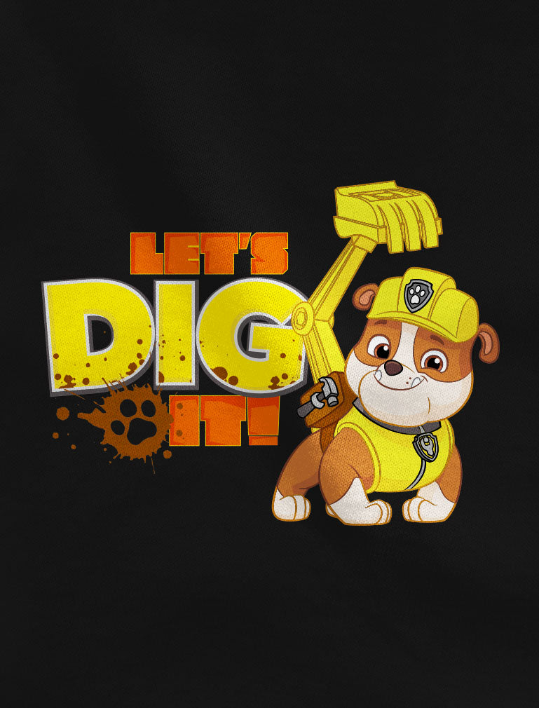 Paw Patrol Rubble Digging 4th Birthday Shirts Pack Nickelodeon Toddler T-Shirts