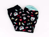 Nurse Socks, Meds Crew Socks, Women's Novelty Socks Graduation Gift for Nurses