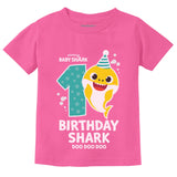 1st Birthday Baby Shark Shirt One Year Old Birthday Boy Girl Infant Kids T-Shirt 