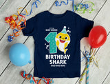 1st Birthday Baby Shark Shirt One Year Old Birthday Boy Girl Infant Kids T-Shirt
