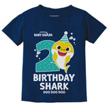 2nd Birthday Baby Shark Shirt 2 Year Old Birthday Boy Girl Toddler Kids T-Shirt