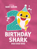 2nd Birthday Baby Shark Shirt 2 Year Old Birthday Boy Girl Toddler Kids T-Shirt