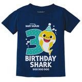 3rd Birthday Baby Shark Shirt 3 Year Old Birthday Boy Girl Toddler Kids T-Shirt 