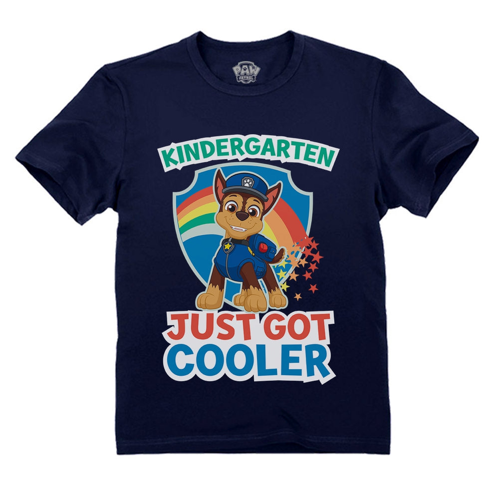 Chase Kindergarten Just Got Cooler Back To School Toddler Kids T-Shirt