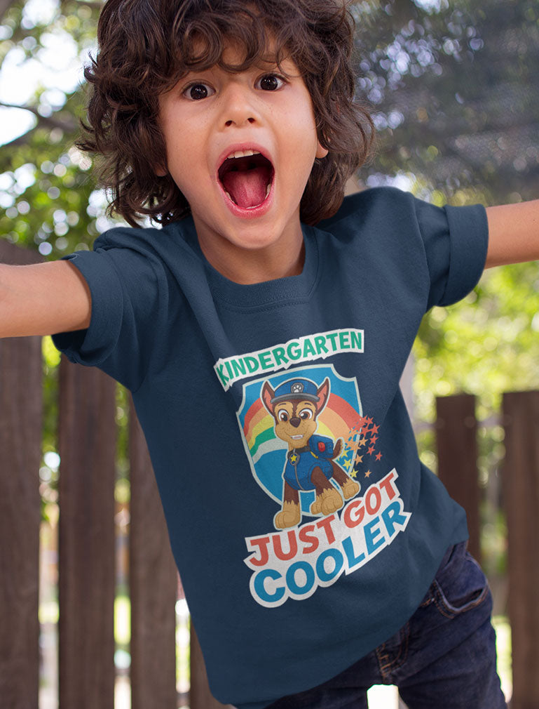 Chase Kindergarten Just Got Cooler Back To School Toddler Kids T-Shirt