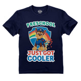 Paw Patrol Preschool Shirt for Boys Just Got Cooler Chase Toddler Kids T-Shirt 