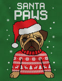 Santa Paws Pug Kids Ugly Christmas Long Sleeve T-Shirt 