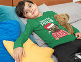 Santa Paws Pug Kids Ugly Christmas Long Sleeve T-Shirt