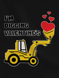 I'm Digging Valentine's Day Cute Tractor Toddler Kids Long sleeve T-Shirt