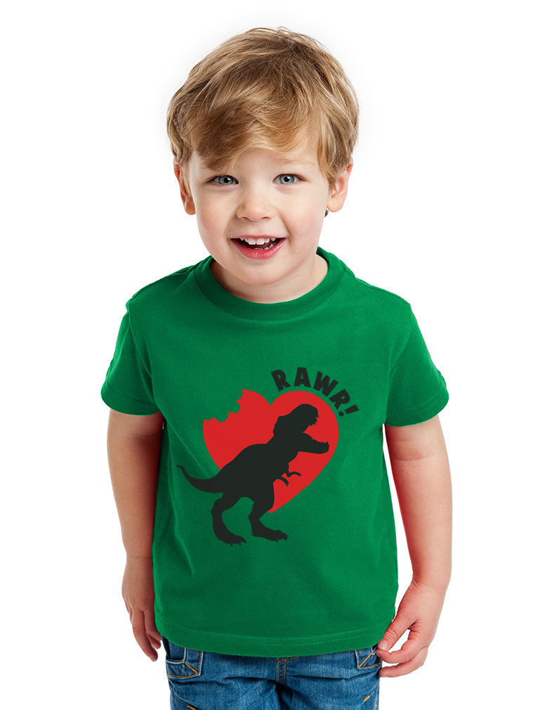 RAWR - I Love You In Dinosaur Toddler Kids T-Shirt