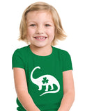 Irish Dinosaur Clover St. Patrick's Day Toddler Kids T-Shirt 