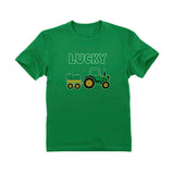 Lucky Clover Irish Tractor St. Patrick's Toddler Kids T-Shirt