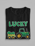 Lucky Clover Irish Tractor St. Patrick's Toddler Kids T-Shirt
