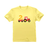 Birthday Tractor 2 Year Old Gift Toddler Kids T-Shirt
