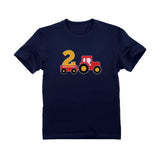 Birthday Tractor 2 Year Old Gift Toddler Kids T-Shirt