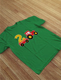 Birthday Tractor 2 Year Old Gift Toddler Kids T-Shirt