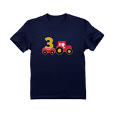 Birthday Tractor 3 Year Old Gift Toddler Kids T-Shirt