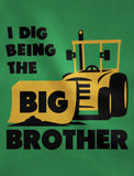 Big Brother Gift for Tractor Bulldozer Toddler Kids T-Shirt 