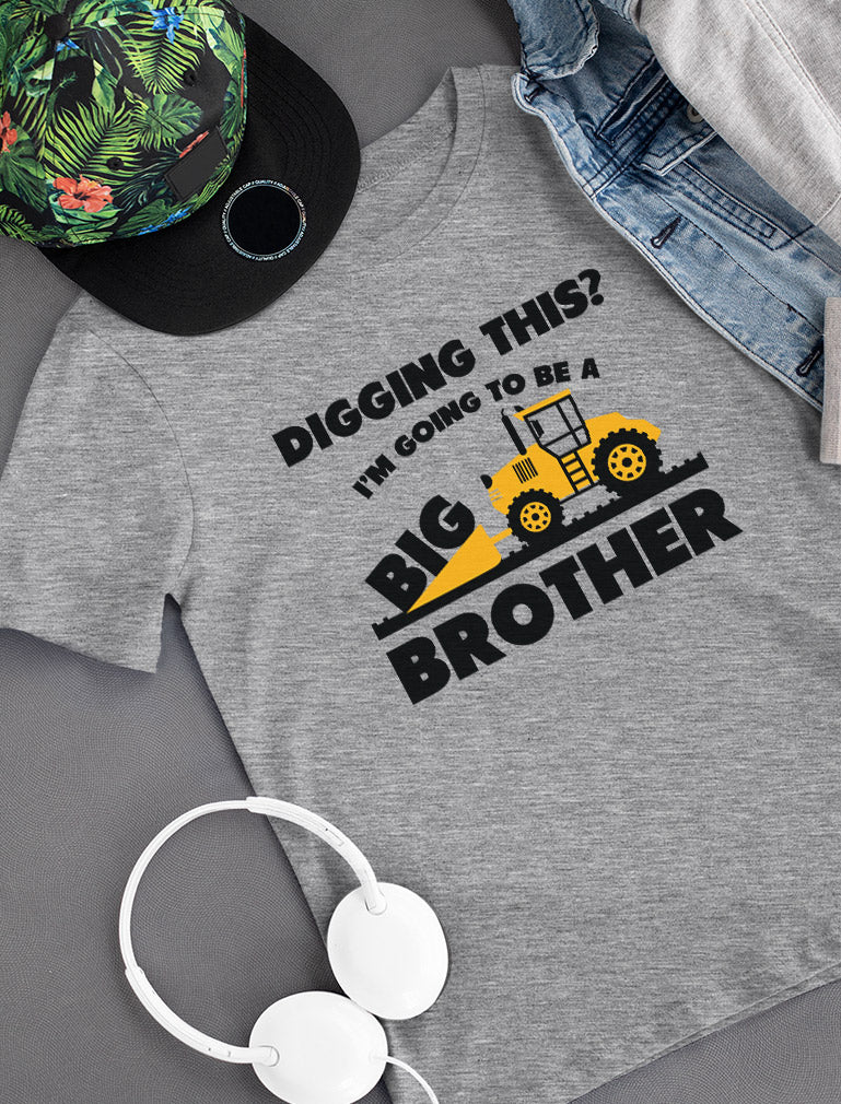 Going To Big A Brother Tractor Toddler Kids T-Shirt