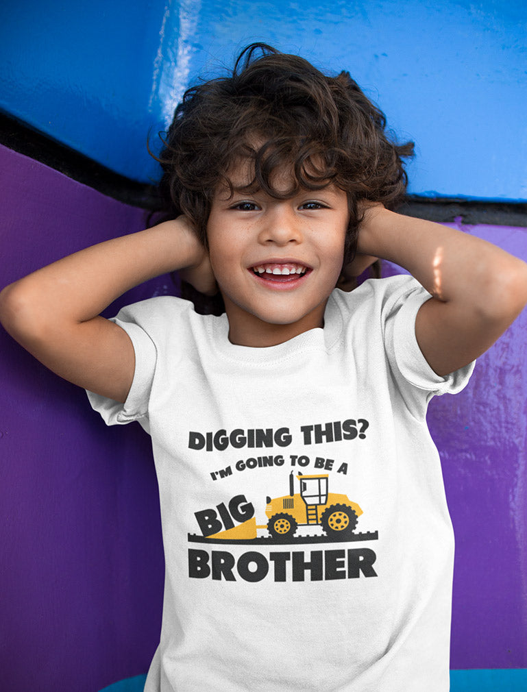 Going To Big A Brother Tractor Toddler Kids T-Shirt
