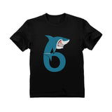 Cute 6th Birthday Shark T-Shirt 