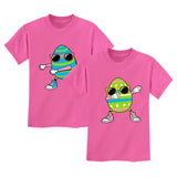 Flossing and Dabbing Easter Egg - Cute Matching T-Shirts Set