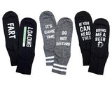 If You Can Read This Bring Me Beer & Fart Loading Dad Socks