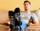 If You Can Read This Bring Me Beer & Fart Loading Dad Socks