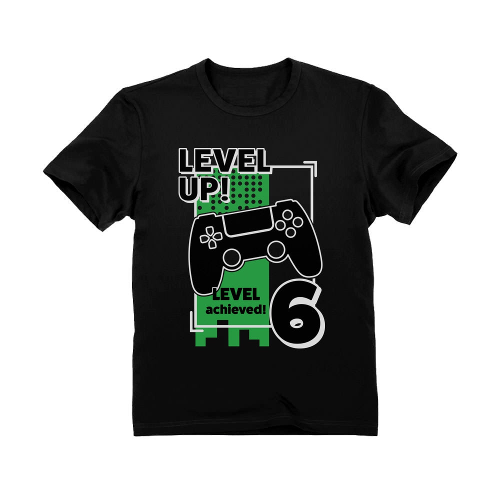 Gamer Birthday Level Up Video Game 6th Birthday Youth T-Shirt
