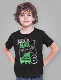 Gamer Birthday Level Up Video Game 6th Birthday Youth T-Shirt