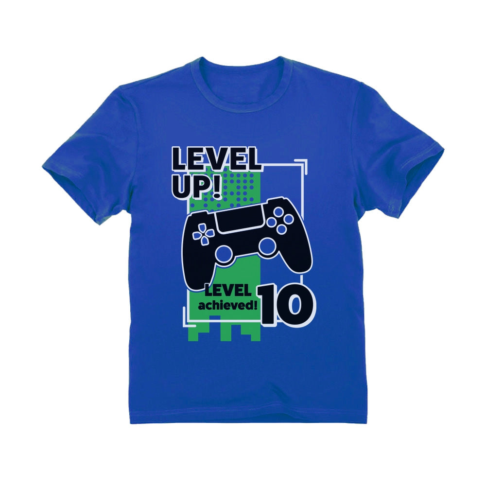 Gamer Birthday Level Up Video Game 10th Birthday Youth T-Shirt