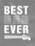 Guitarist Father Tee Best Dad Ever Gift Guitar 3/4 Sleeve Baseball Jersey Shirt 