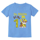 Paw Patrol Rubble Digging 1st Birthday Official Infant Kids T-Shirt