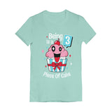 3 Year Old Girl 3rd Birthday Funny Cupcake Toddler Girls' Fitted T-Shirt