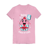 4 Year Old Girl 4th Birthday Funny Cupcake Toddler Girls' Fitted T-Shirt