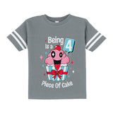 4 Year Old Girl 4th Birthday Funny Cupcake Toddler Jersey T-Shirt