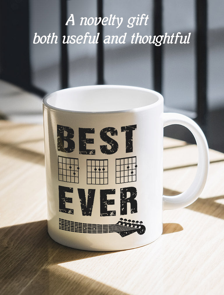 Best Dad Ever Mug Guitarist Father With Chords