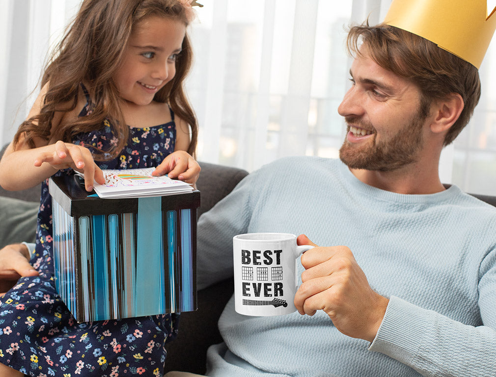 Best Dad Ever Mug Guitarist Father With Chords
