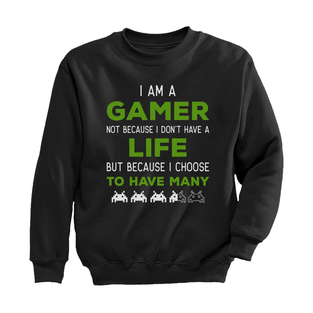 I Am a Gamer Shirt Funny Gamer Gift Cool Gaming Youth Sweatshirt