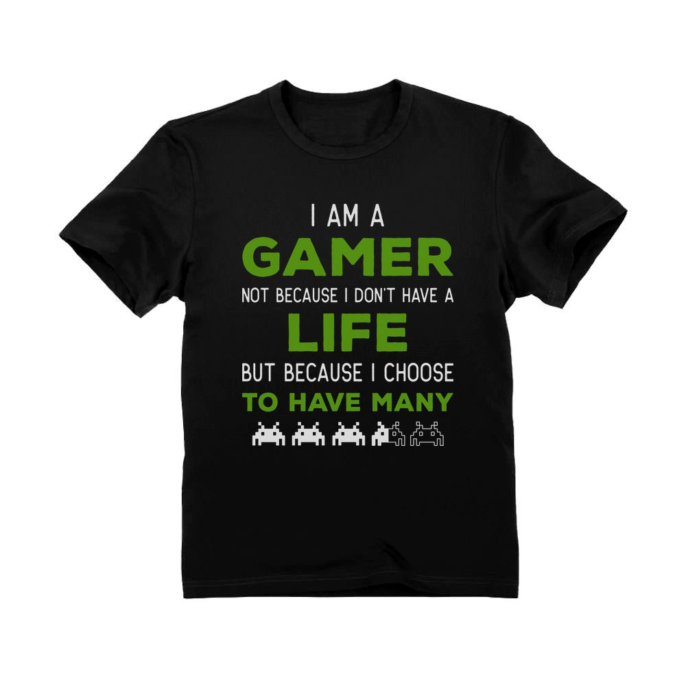 I Am a Gamer Shirt Funny Gamer Gift Cool Gaming Youth Kids T-Shirt