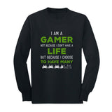I Am a Gamer Shirt Funny Gamer Gift Cool Gaming Youth Long Sleeve T-Shirt