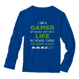 I Am a Gamer Shirt Funny Gamer Gift Cool Gaming Long Sleeve T-Shirt