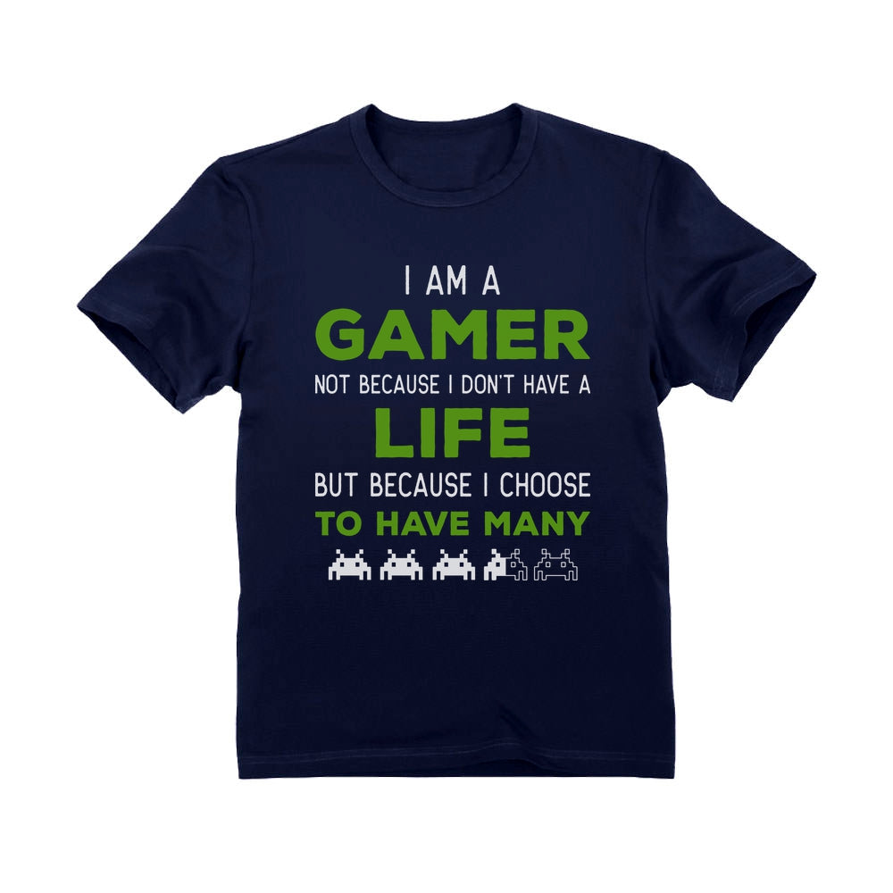 I Am a Gamer Shirt Funny Gamer Gift Cool Gaming Youth Kids T-Shirt