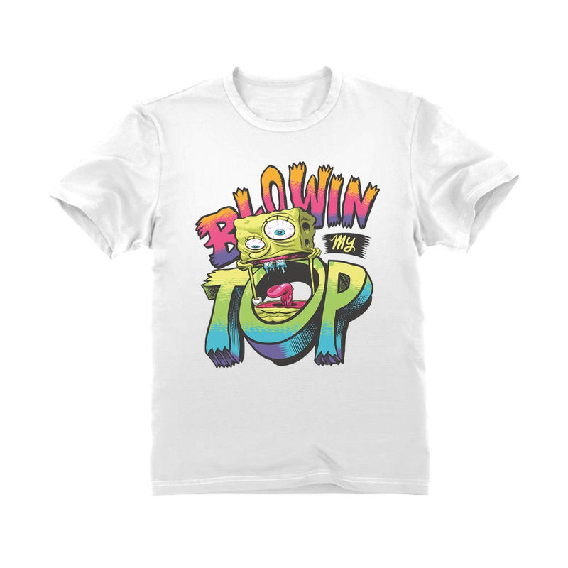 Nickelodeon Spongebob Squarepants Shirt Blowin My Top Funny Youth Kids T-Shirt
