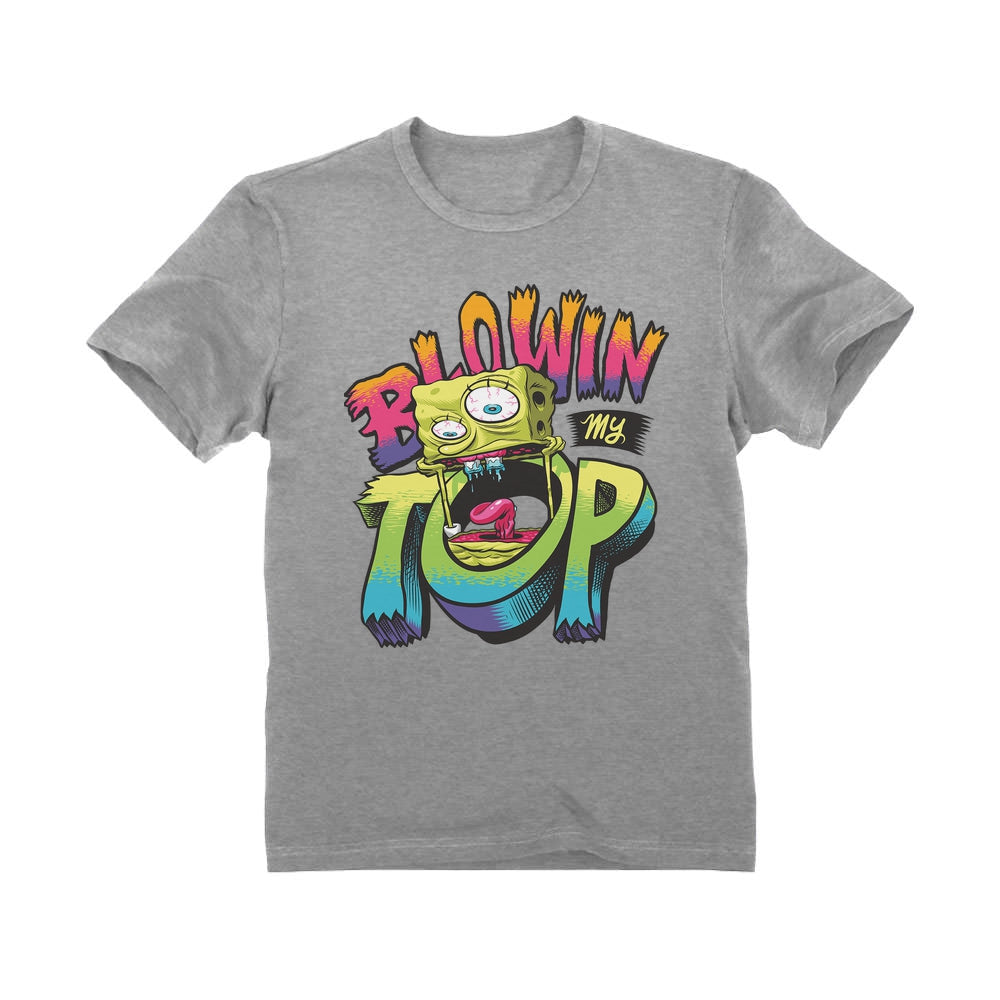Nickelodeon Spongebob Squarepants Shirt Blowin My Top Funny Youth Kids T-Shirt